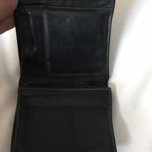 Late spade brown leather wallet